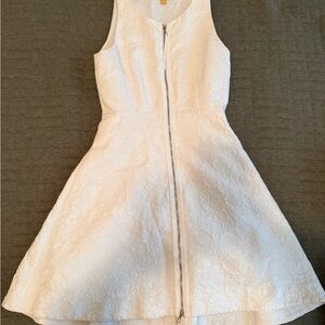 Anthropologie White Sleeveless Dress